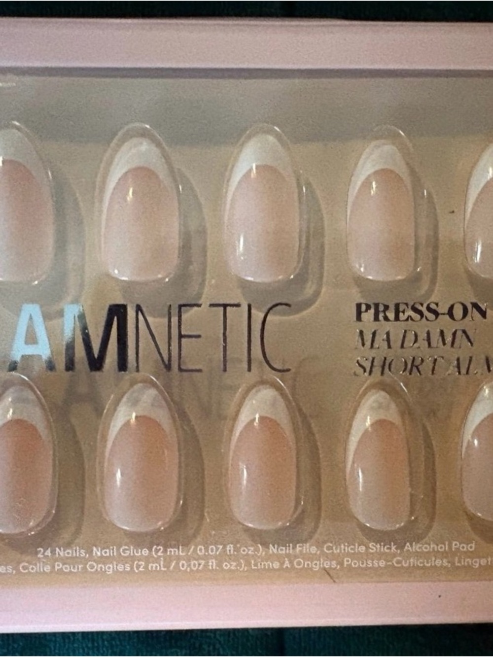 AMnetic Nude French Press-On Nails - Short Almond